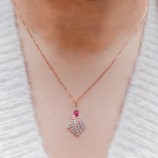 Ruby Radiant Pendant