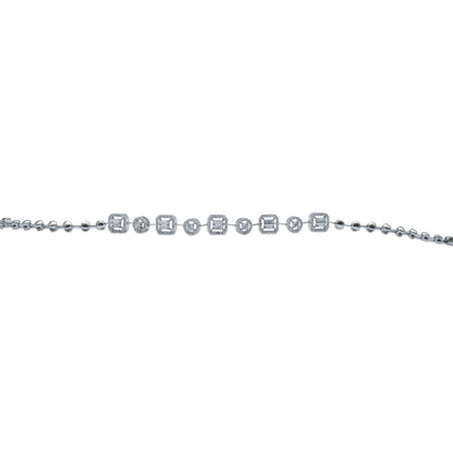 The Seren Baguette & Halo Bracelet