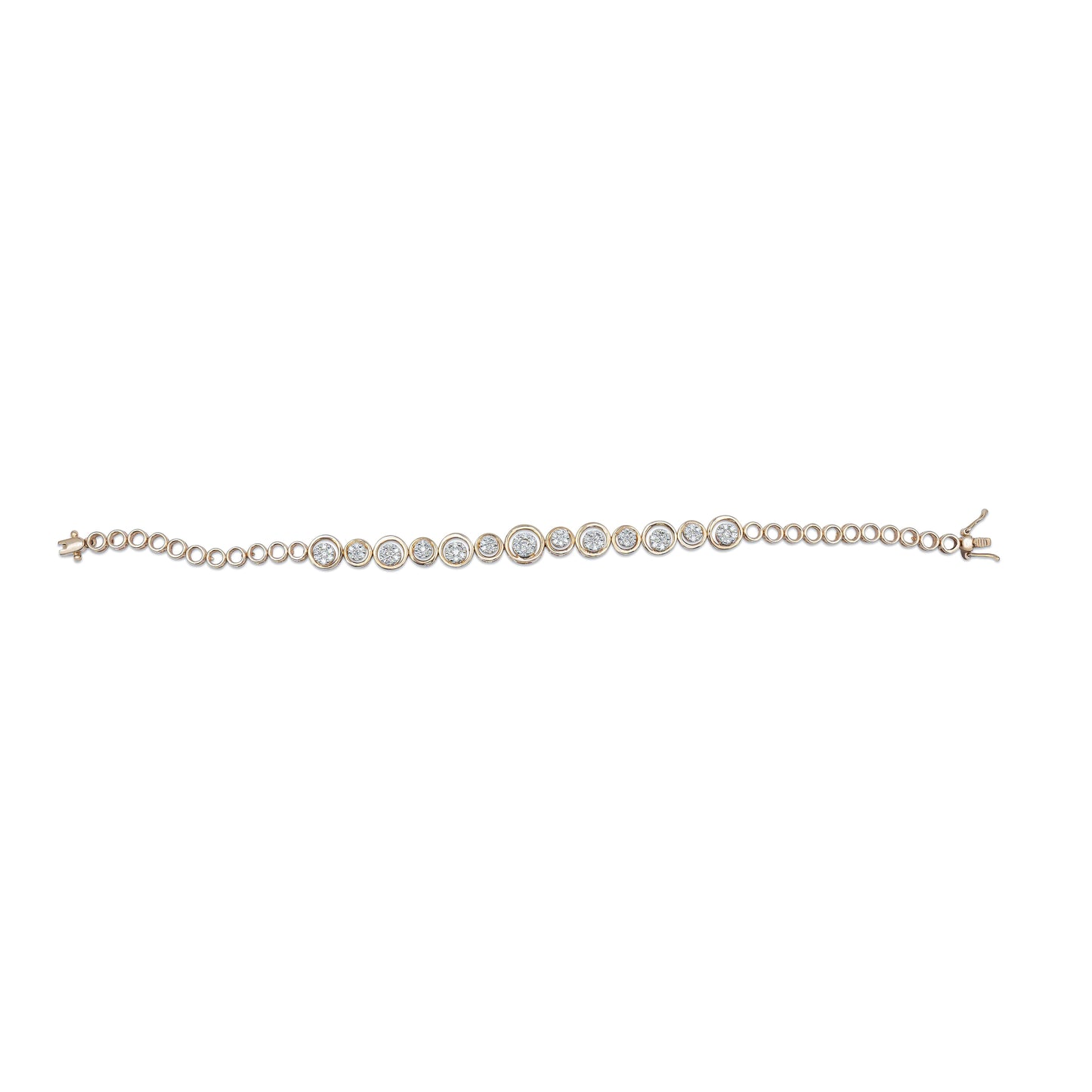 Ember Diamond Cluster Bracelet