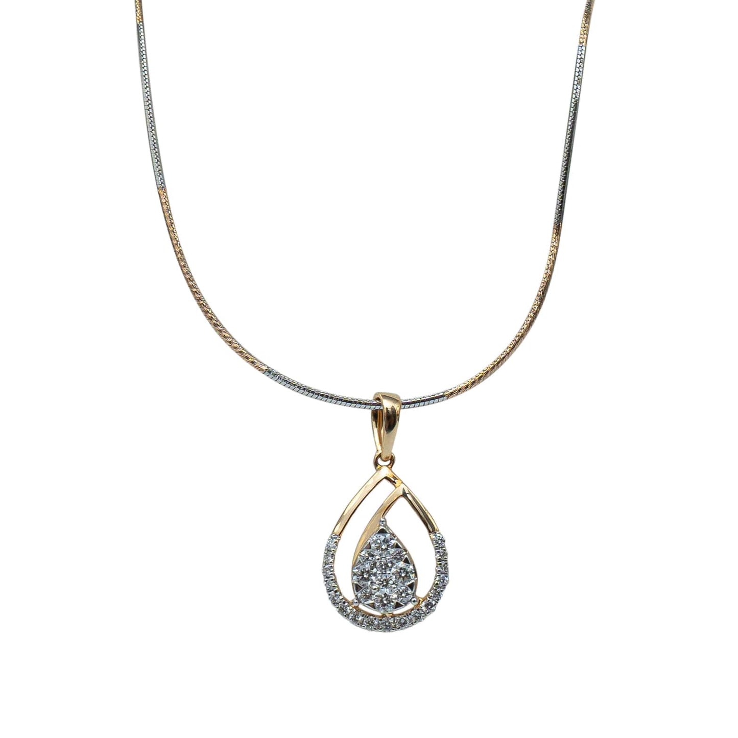 Golden Dual Drop Pendant