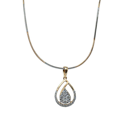 Golden Dual Drop Pendant
