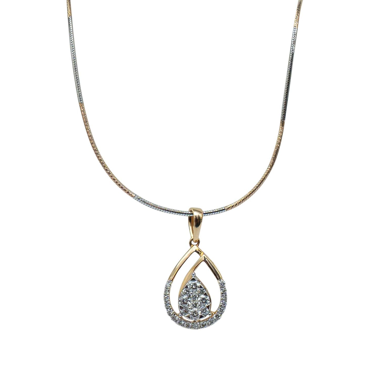 Golden Dual Drop Pendant