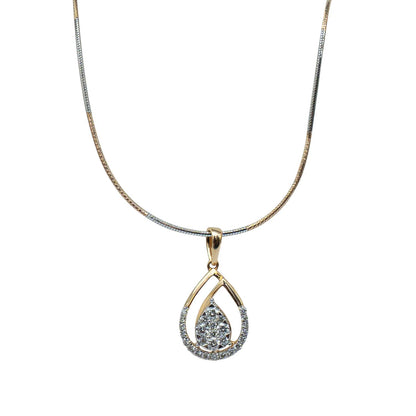 Golden Dual Drop Pendant