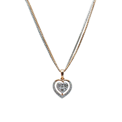 Blush Heart Cluster Pendant