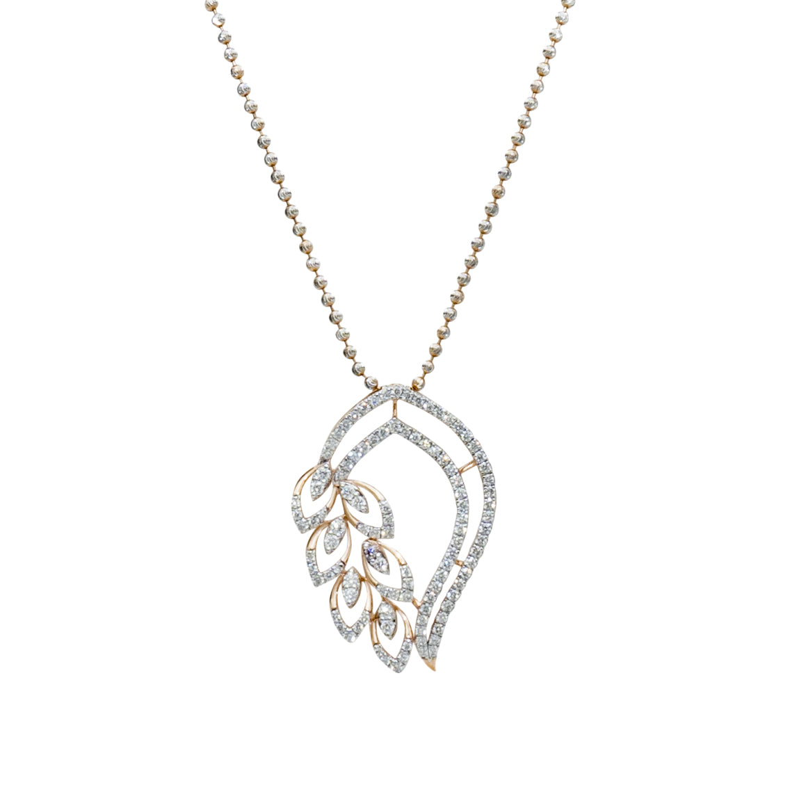 Intricate open Leaf Pendant