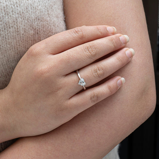 Sweetheart Solitaire ring