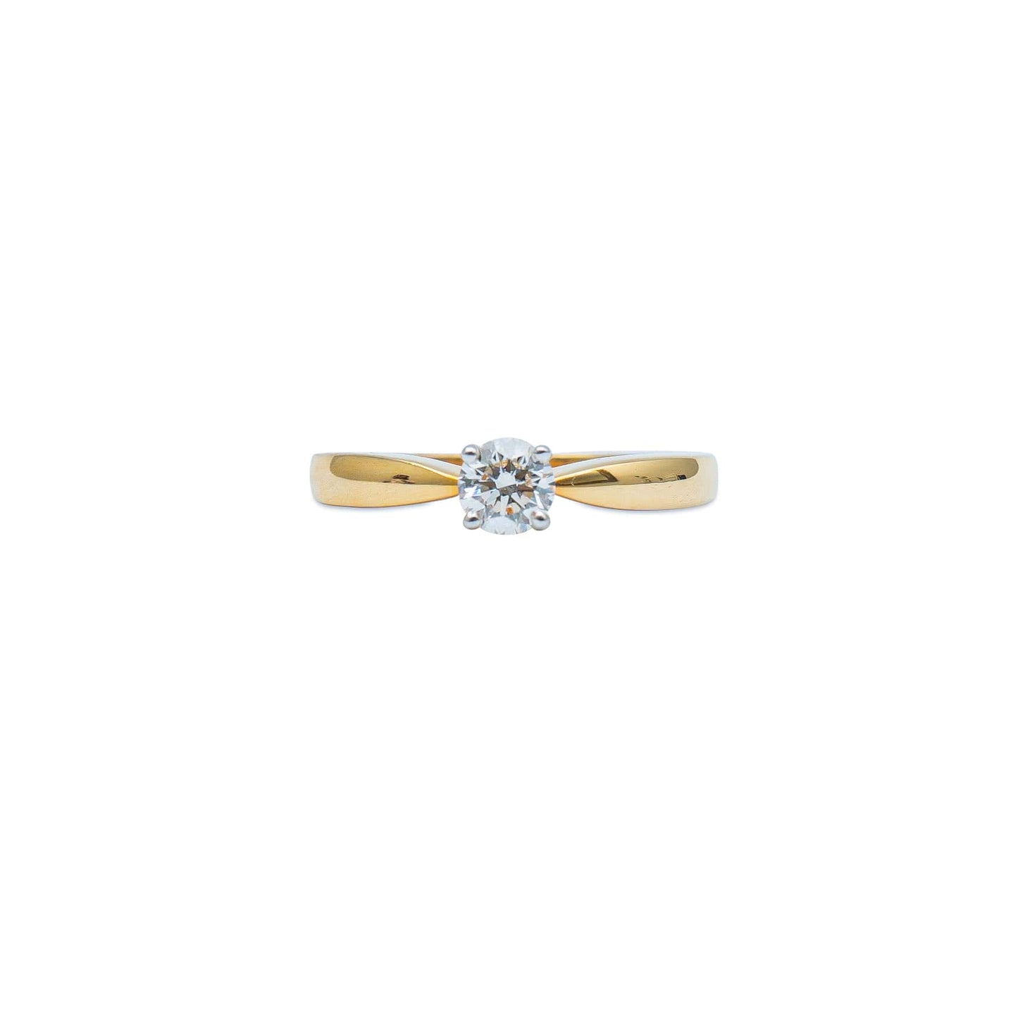 The classic round solitaire ring