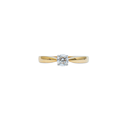 The classic round solitaire ring