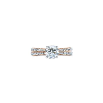 Rosé Cascade diamond ring
