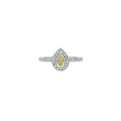Fancy Intense Yellow Pear Diamond