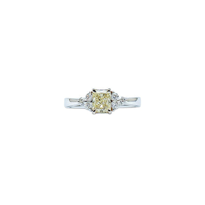 Radiant Cut 3 Stone Inspired Ring