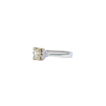 Radiant Cut 3 Stone Inspired Ring